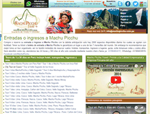 Tablet Screenshot of entradasamachupicchu.com